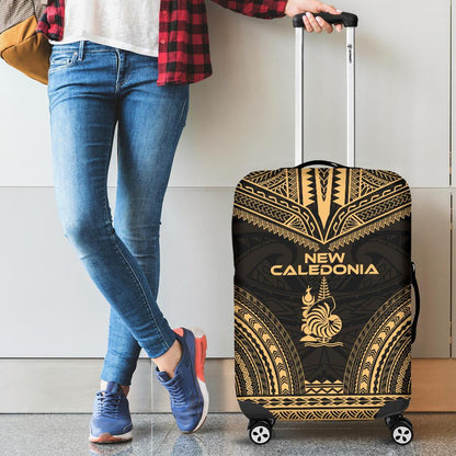 New Caledonia Polynesian Chief Luggage Cover Gold Version