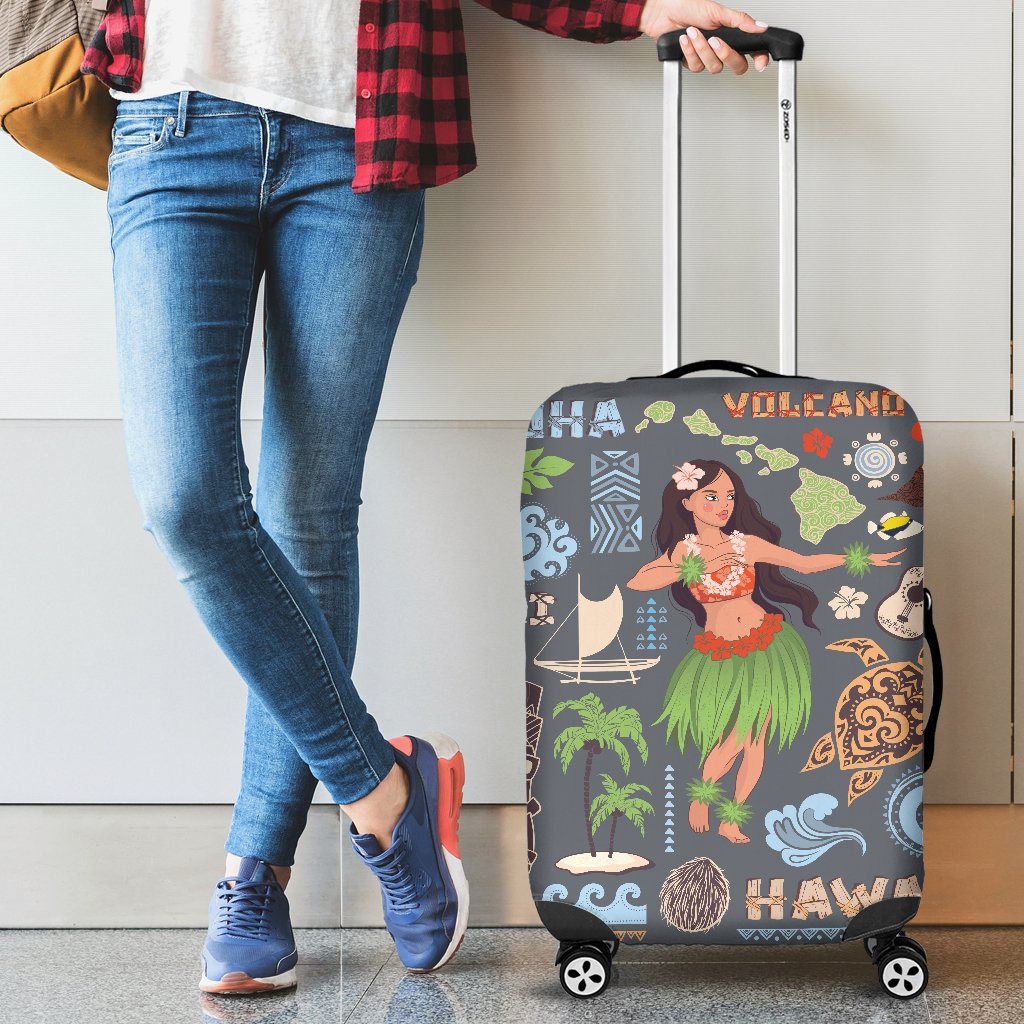 Hawaiian Hula Luggage Cover