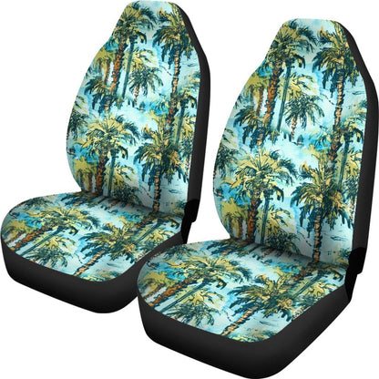 Hawaii Tropical Palm Trees Blue Car Seat Cover