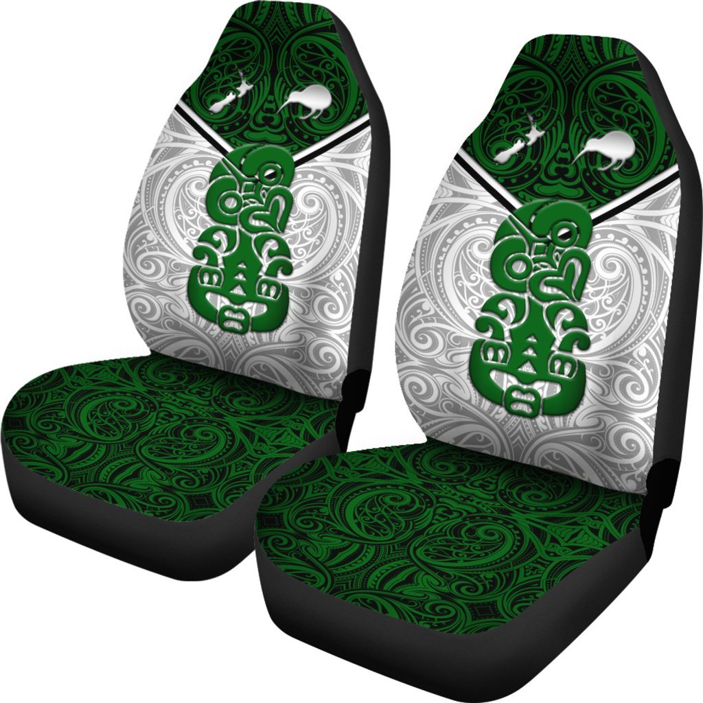 New Zealand Maori Rugby Car Seat Cover Pride Version White