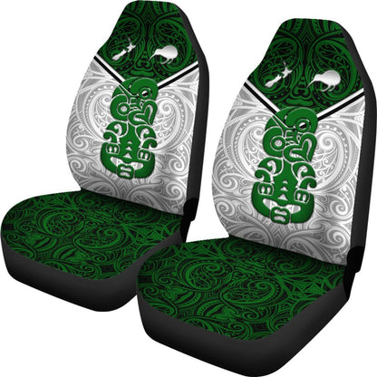 New Zealand Maori Rugby Car Seat Cover Pride Version White