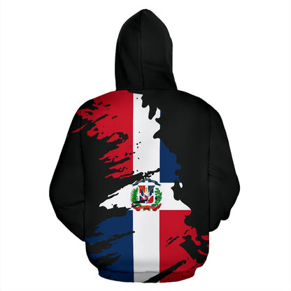 Dominican Republic Hoodie Flag Painting