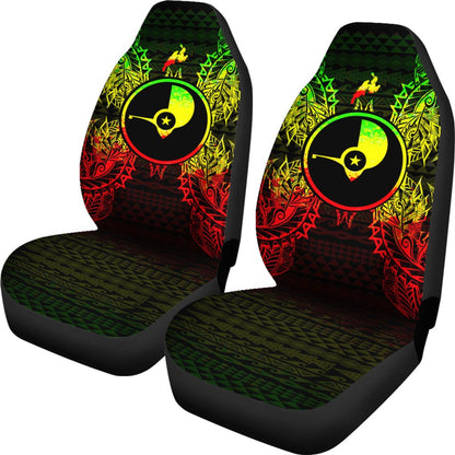 Yap Car Seat Cover Yap Flag Map Reggae