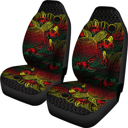 Cook Islands Car Seat Covers Cook Islands Flag Turtle Hibiscus Reggae