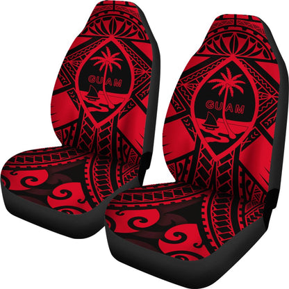 Guam Polynesian Car Seat Covers Red Guam Coat Of Arms Polynesian Tattoo