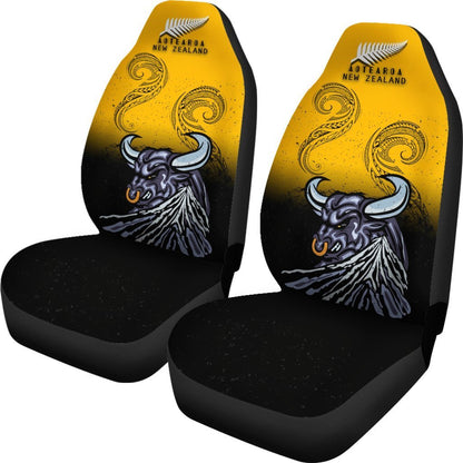 New Zealand Maori Car Seat Covers Taranaki Bull