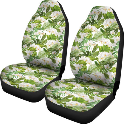 Hawaii Tropical Plumeria White Car Seat Cover