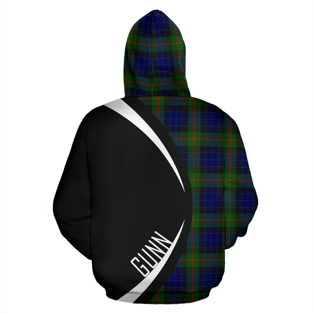 Printivon Gunn Modern Tartan Crest Hoodie Circle Style Sp
