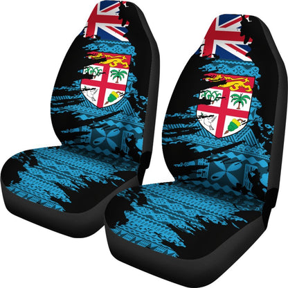 Fiji Tapa Car Seat Cover Fiji Flag Painting Th72