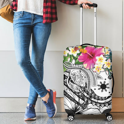 The Philippines Luggage Covers Summer Plumeria White)