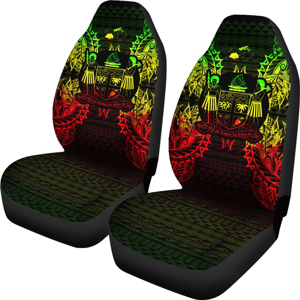 Fiji Car Seat Cover Fiji Coat Of Arms Map Reggae