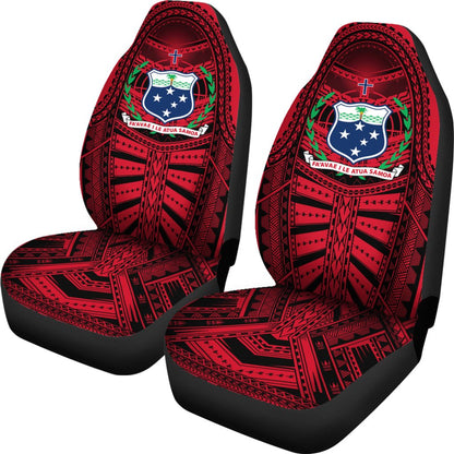 Samoa Car Seat Covers Samoa Coat Of Arms Polynesian Multiple Red