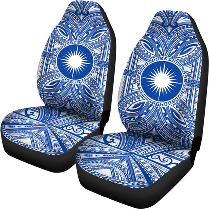 Marshall Islands Car Seat Cover Marshall Islands Coat Of Arms Polynesian Flag Color