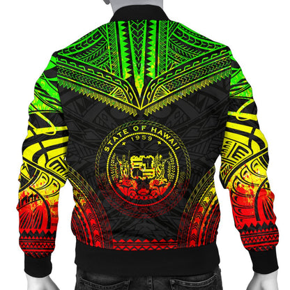 Hawaii Polynesian Chief Men's Bomber Jacket Reggae Version