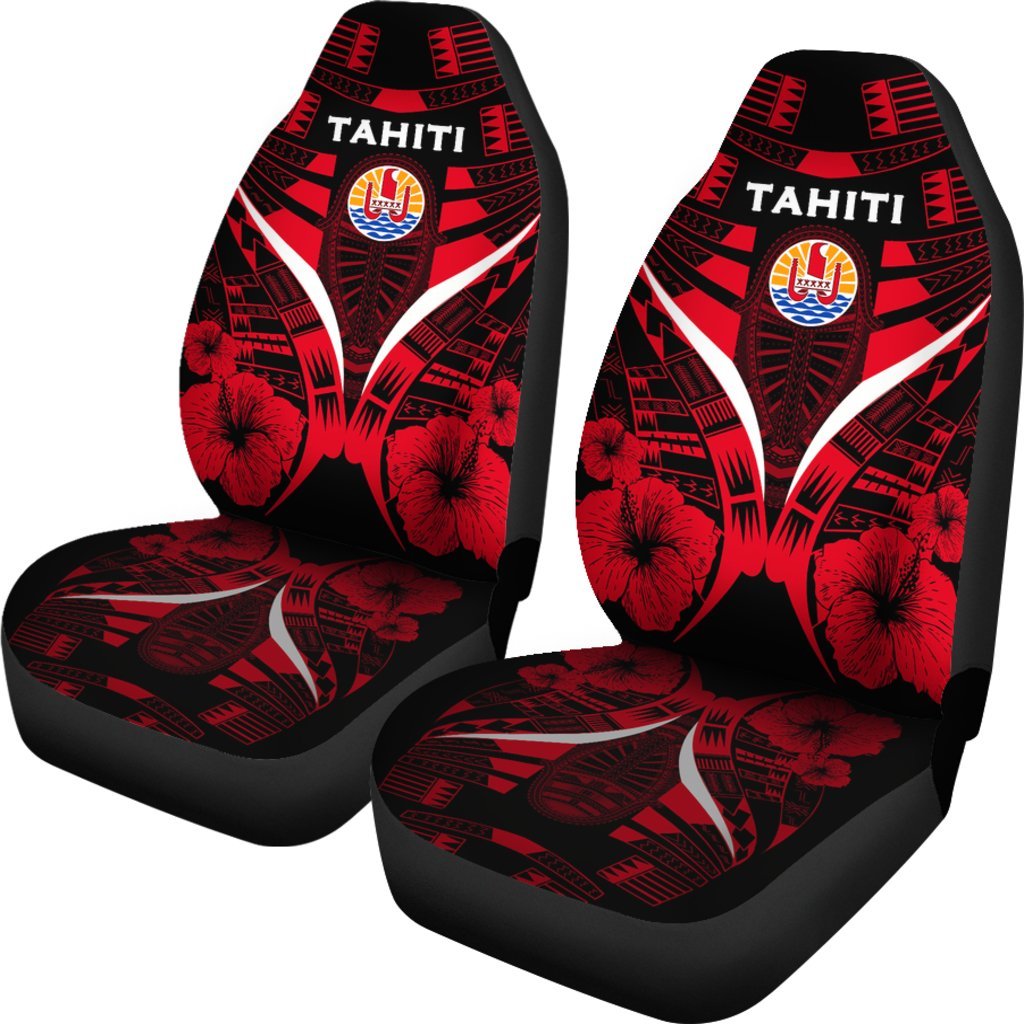 Tahiti Car Seat Covers Tahiti Flag Hibiscus Polynesian Tattoo K9