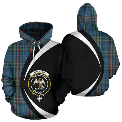 Printivon Ralston Tartan Crest Hoodie Circle Style