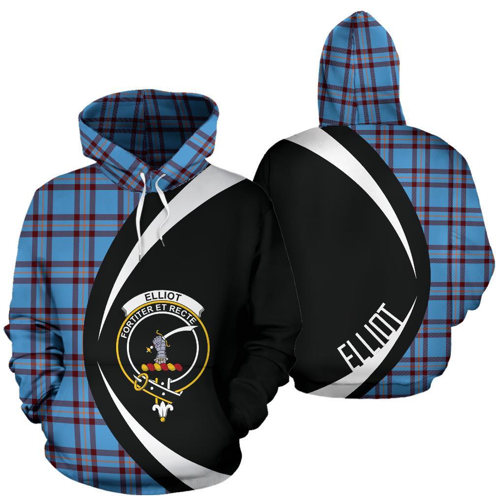 Printivon Elliot Ancient Tartan Crest Hoodie Circle Style