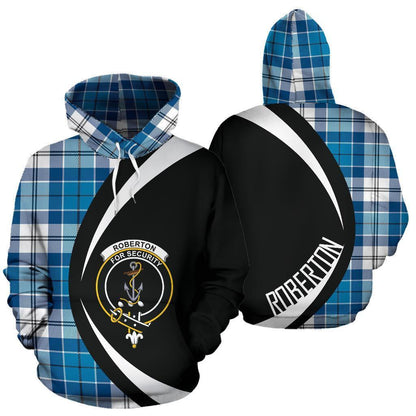 Printivon Roberton Tartan Crest Hoodie Circle Style