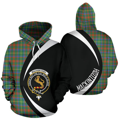 Printivon Mackintosh Hunting Ancient Tartan Crest Hoodie Circle Style