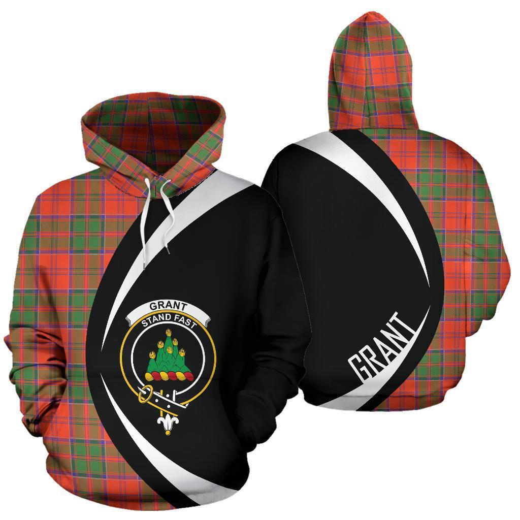Printivon Grant Ancient Tartan Crest Hoodie Circle Style