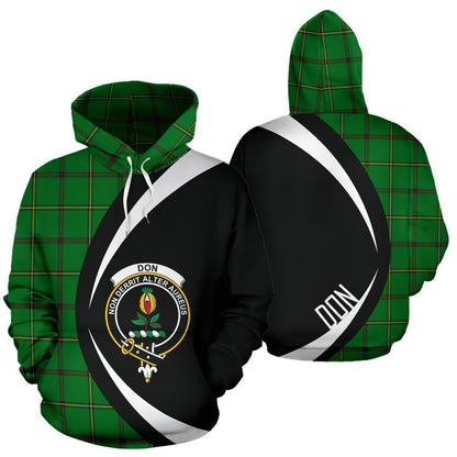Printivon Don Tribe Of Mar Tartan Crest Hoodie Circle Style