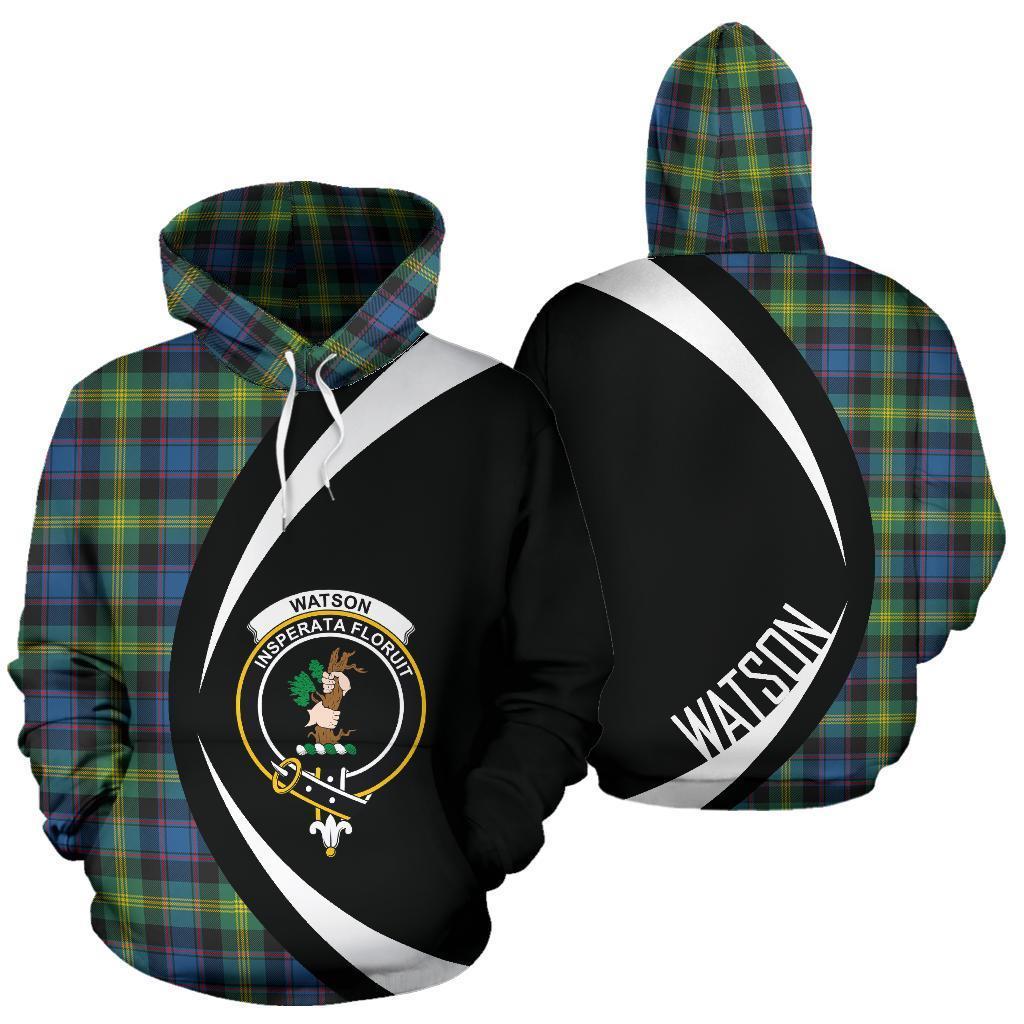 Printivon Watson Ancient Tartan Crest Hoodie Circle Style