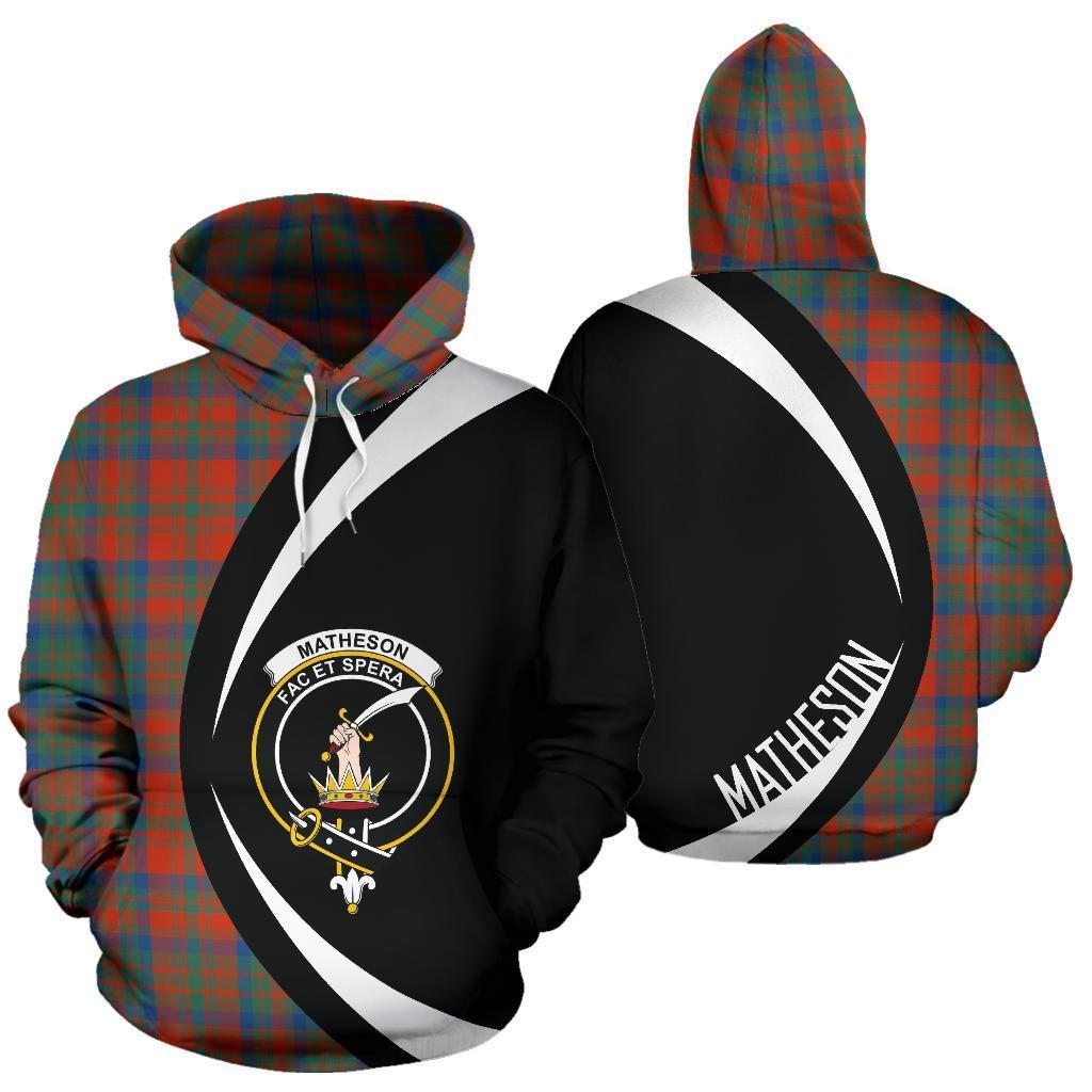 Printivon Matheson Ancient Tartan Crest Hoodie Circle Style
