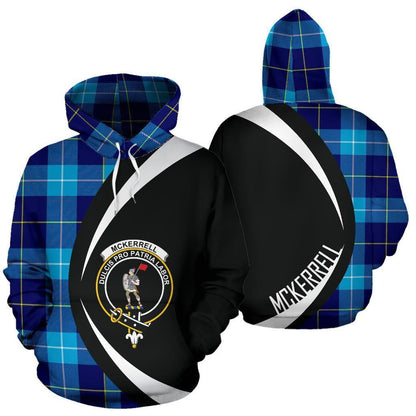 Printivon Mckerrell Tartan Crest Hoodie Circle Style
