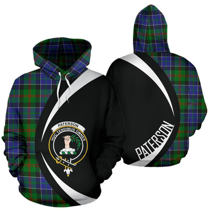 Printivon Paterson Tartan Crest Hoodie Circle Style