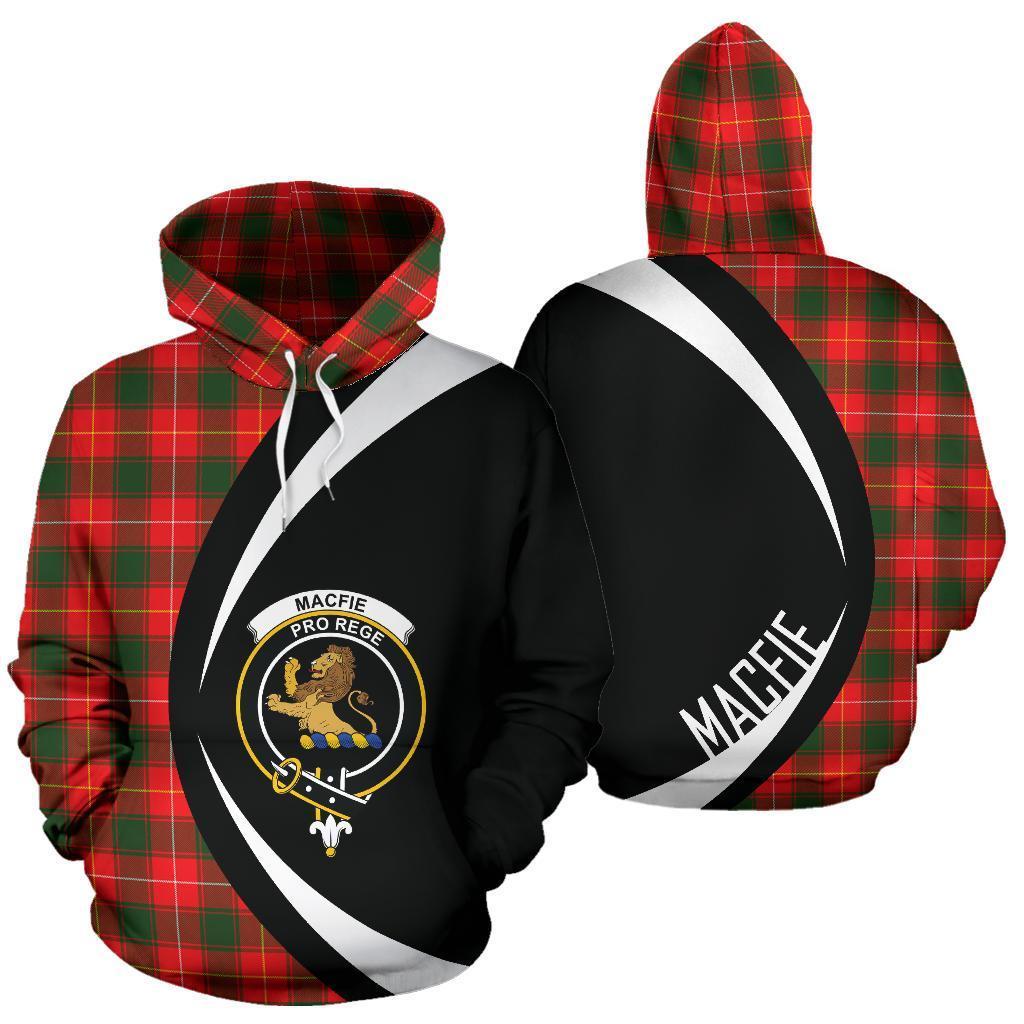 Printivon Macfie Tartan Crest Hoodie Circle Style