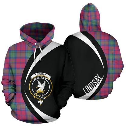 Printivon Lindsay Ancient Tartan Crest Hoodie Circle Style