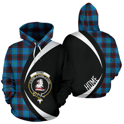 Printivon Home Ancient Tartan Crest Hoodie Circle Style