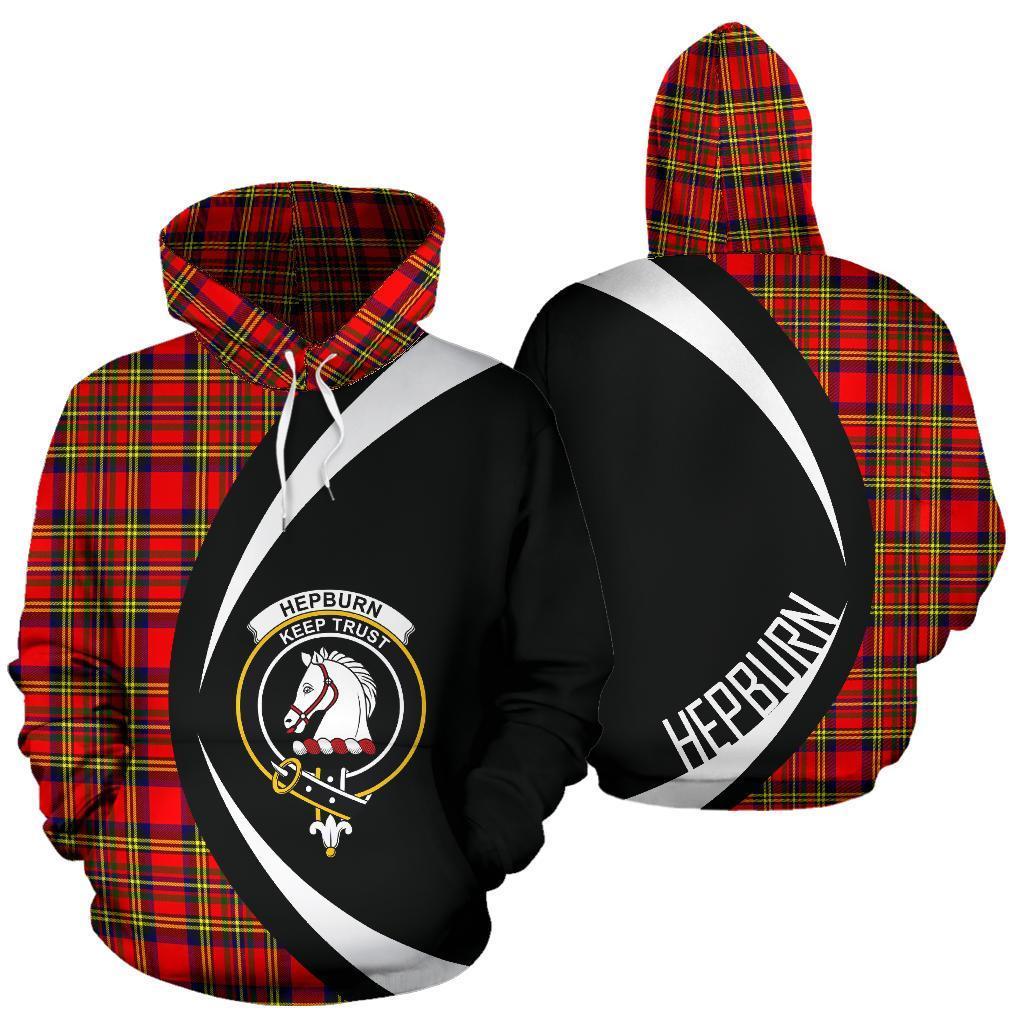 Printivon Hepburn Tartan Crest Hoodie Circle Style