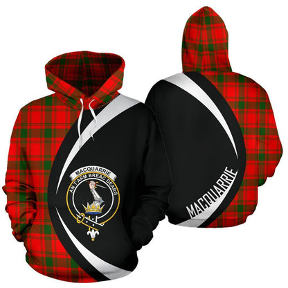 Printivon Macquarrie Modern Tartan Crest Hoodie Circle Style