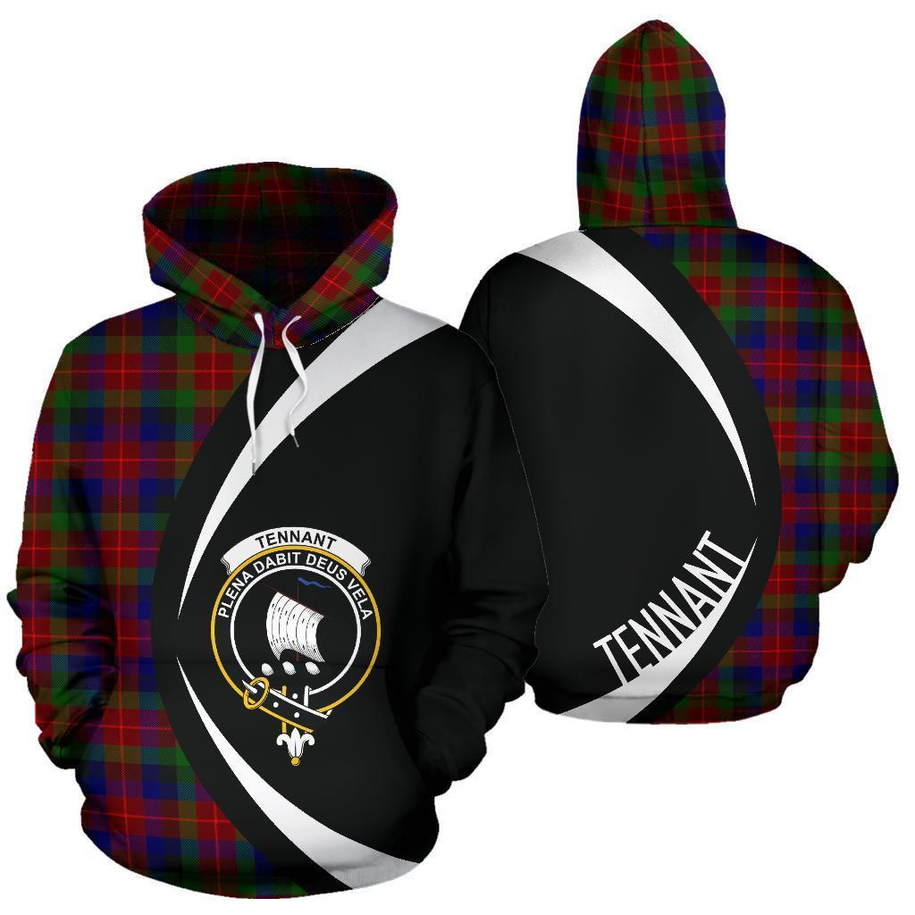 Printivon Tennant Tartan Crest Hoodie Circle Style