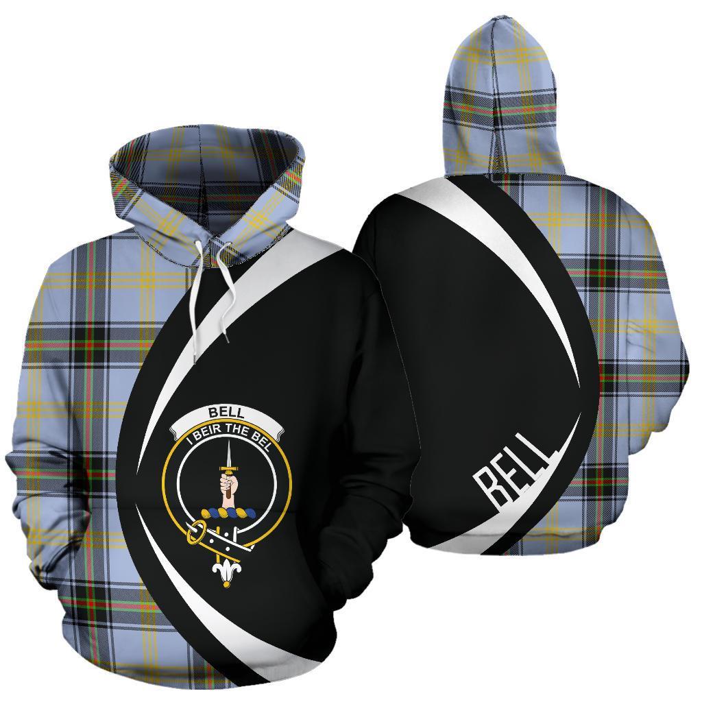 Printivon Bell Of The Borders Tartan Crest Hoodie Circle Style