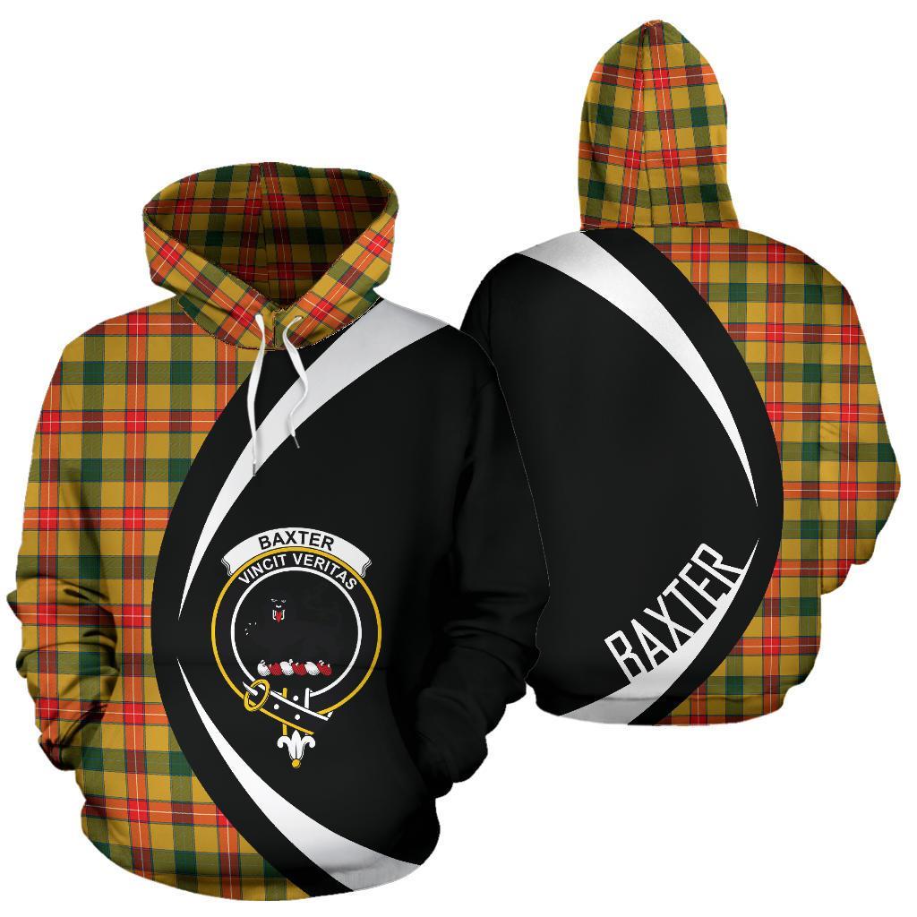 Printivon Baxter Tartan Crest Hoodie Circle Style