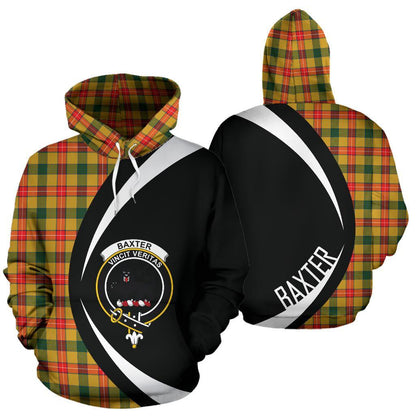 Printivon Baxter Tartan Crest Hoodie Circle Style