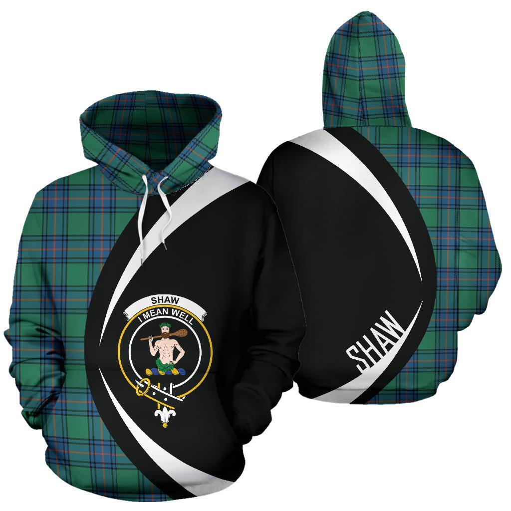 Printivon Shaw Ancient Tartan Crest Hoodie Circle Style