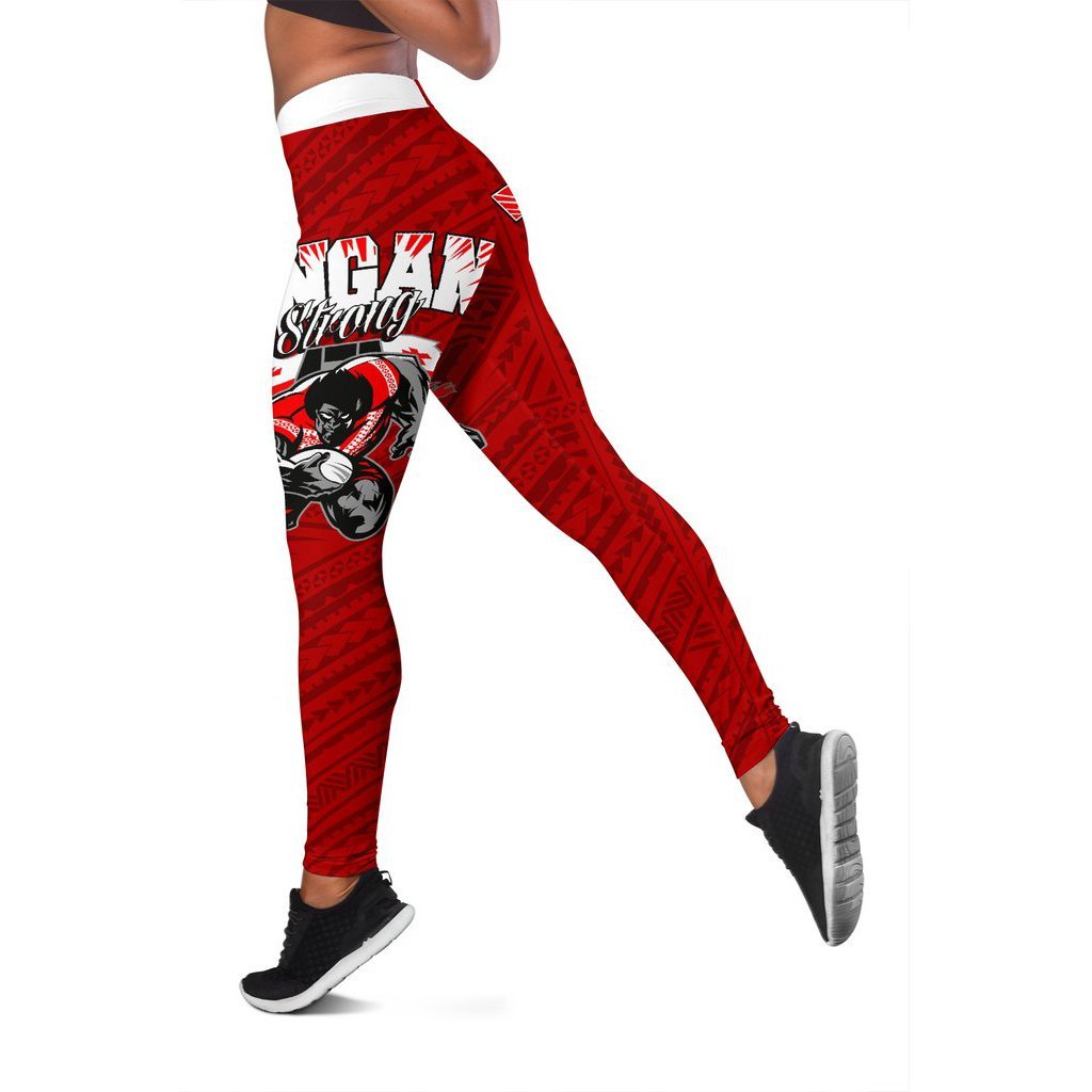 Tongan Strong Polynesian Tattoo Leggings A77