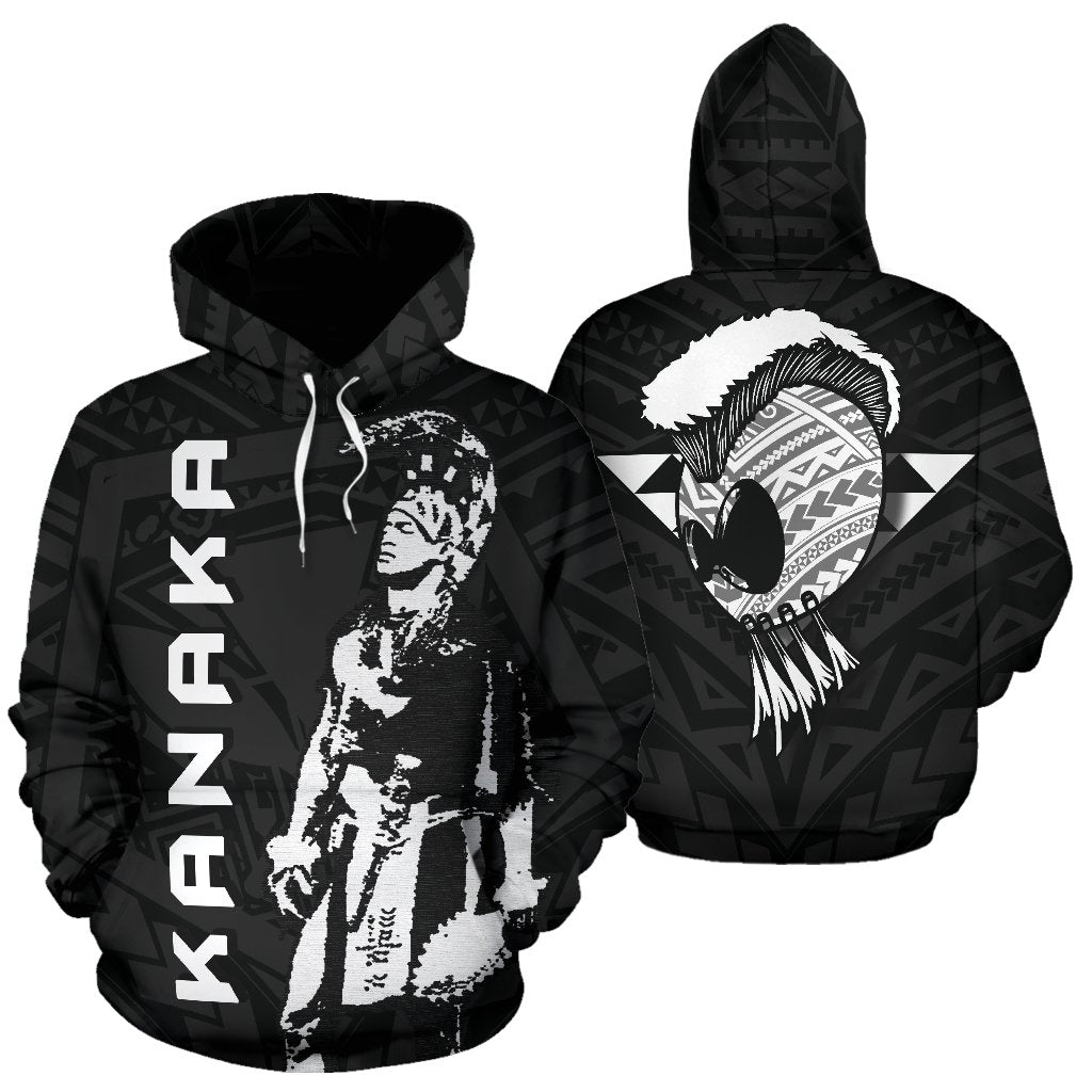 Polynesian Helmet Kanaka Warrior Hawaii Hoodie