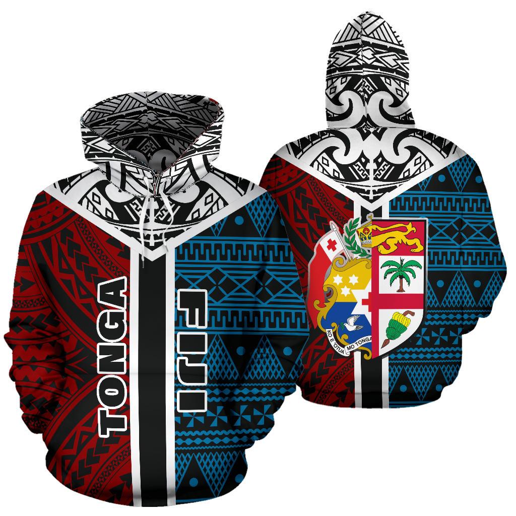 Tonga Fiji All Over Hoodie