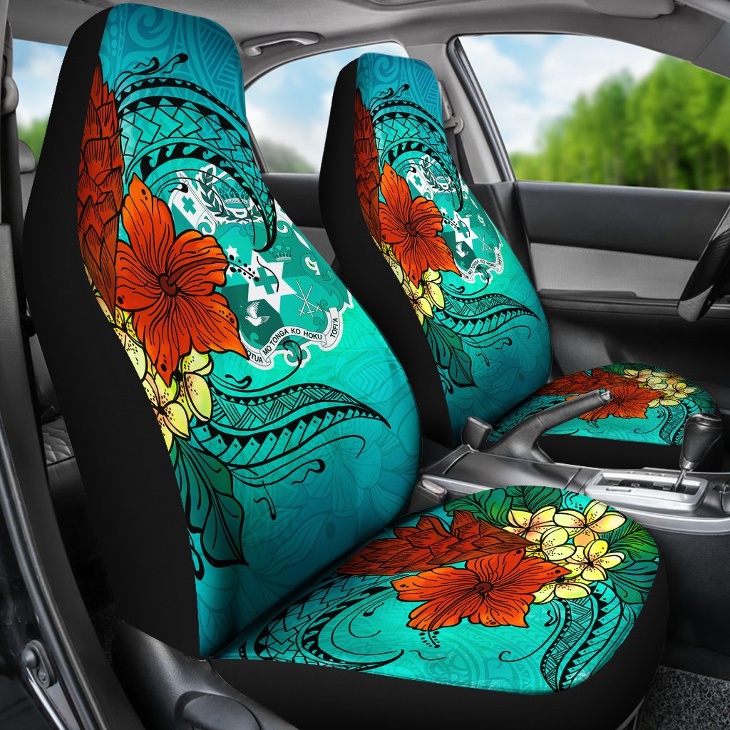 Tonga Car Seat Covers Tropical Flowers Style