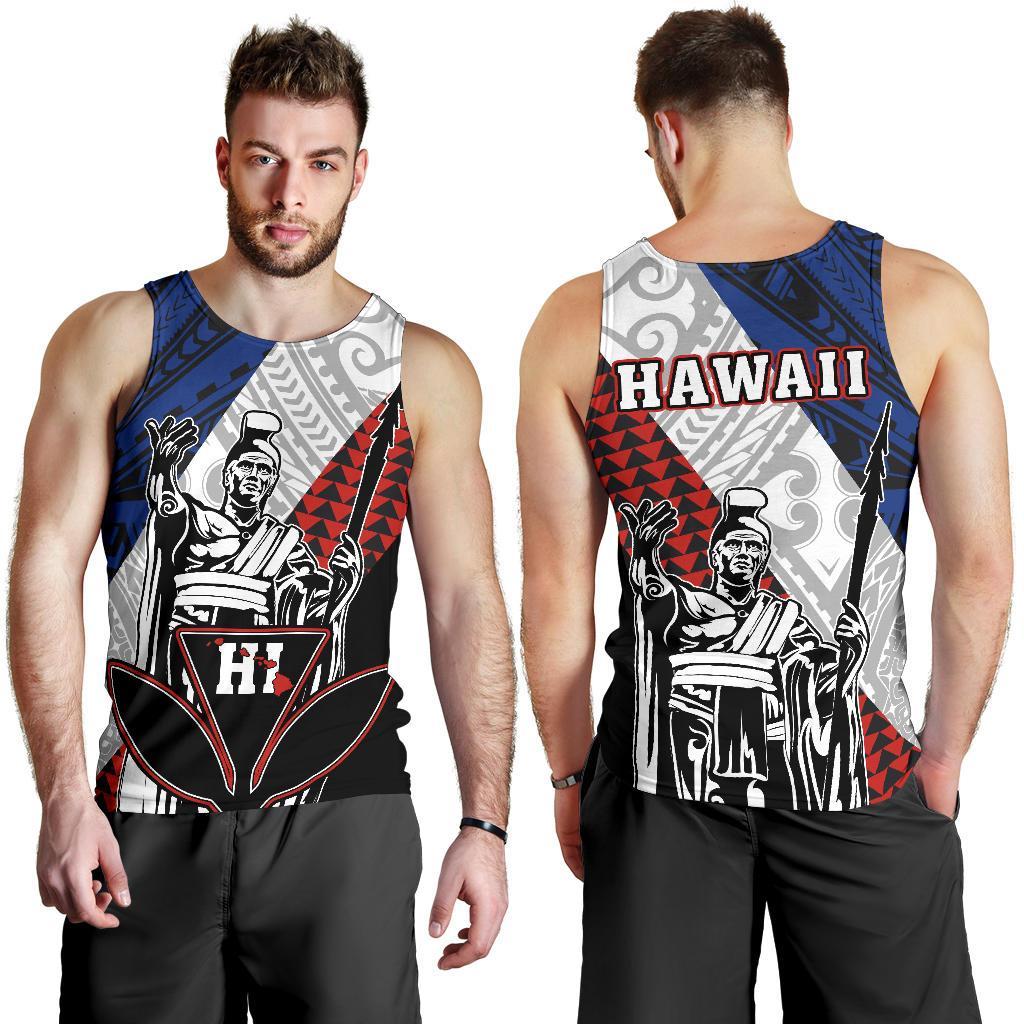 Hawaii Kanaka Cover Kakau Polynesian King Men's Tank Top
