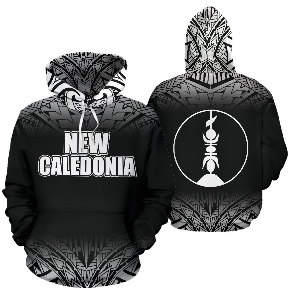 New Caledonia All Over Hoodie Fog Black Style