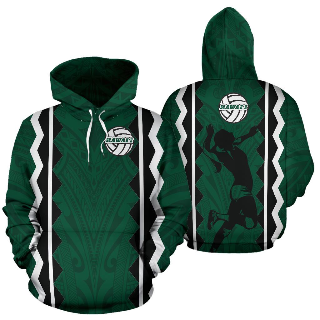 Polynesian Hawaii Women's Volleyball Team Supporter All Over Hoodie