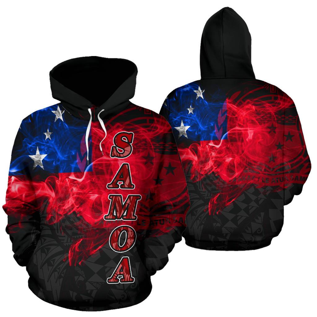 Samoa Polynesian Hoodie Smoking Style