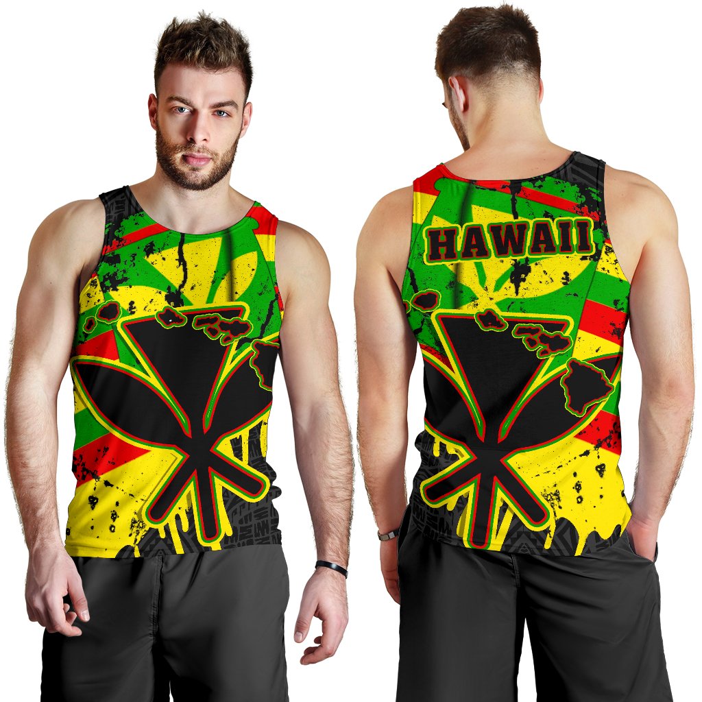 Hawaii Kanaka Maoli Flag Men's Tank Top My Blood