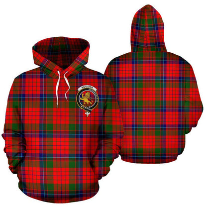 Printivon Nicolson Tartan Clan Badge Hoodie