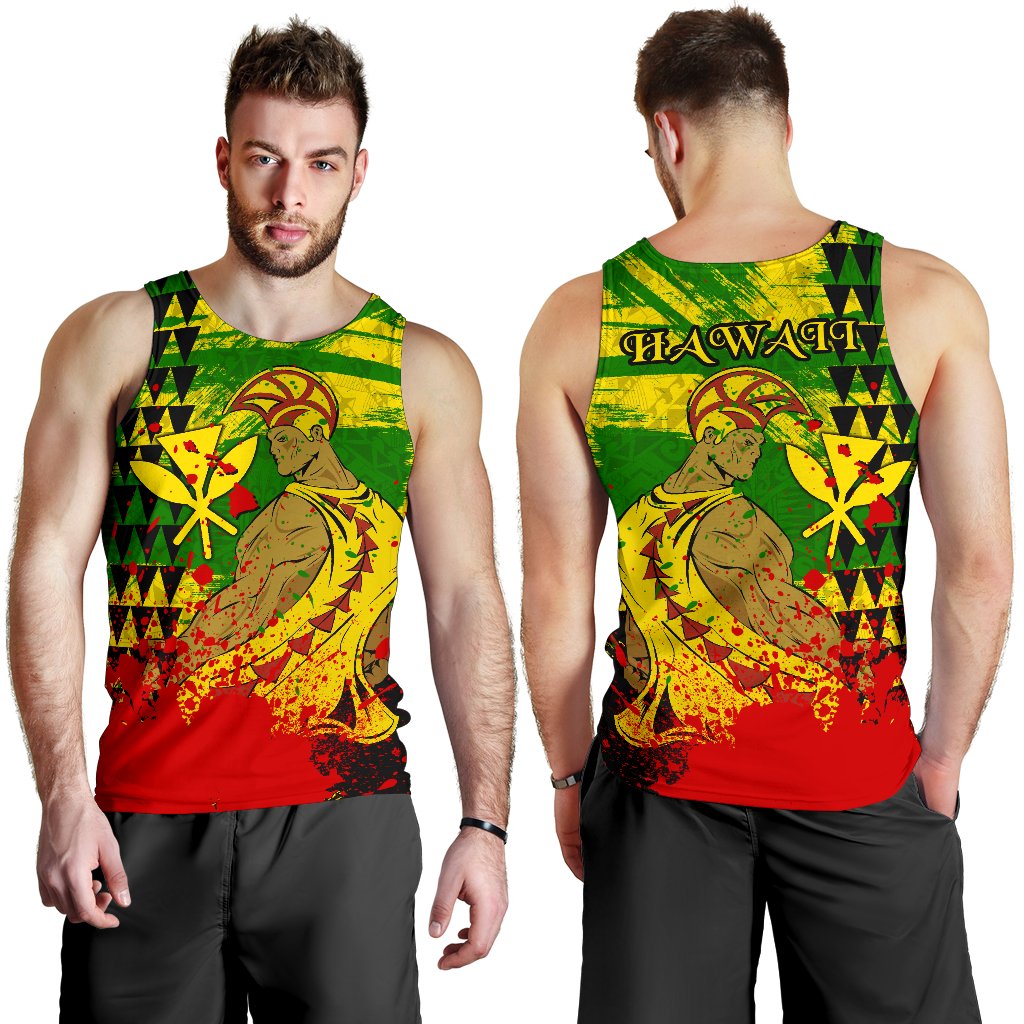 Hawaii Reggae Kanaka Maoli Warrior Spearhead Men's Tank Top